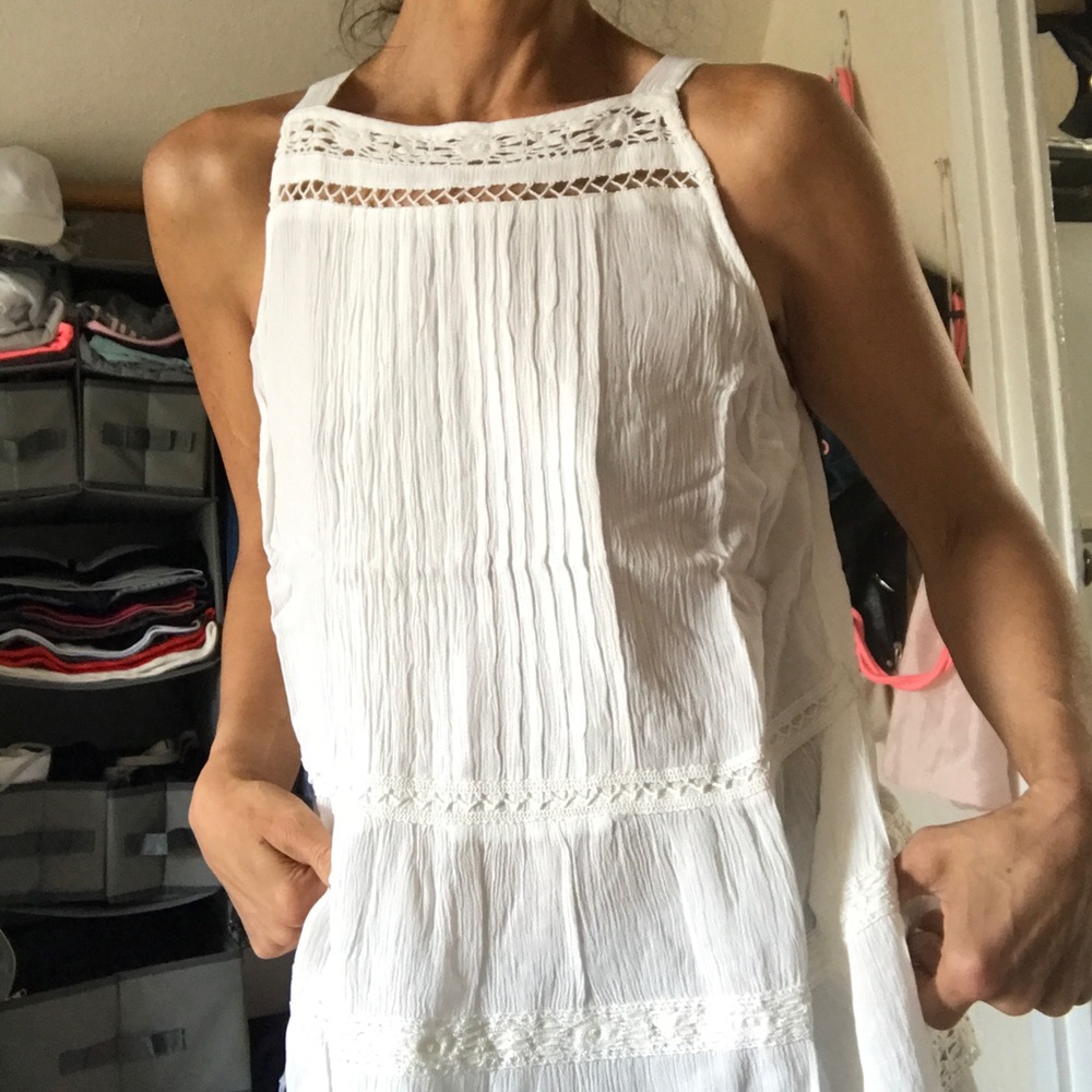 🌻Ivory White Crochet Detail Blouse🌻